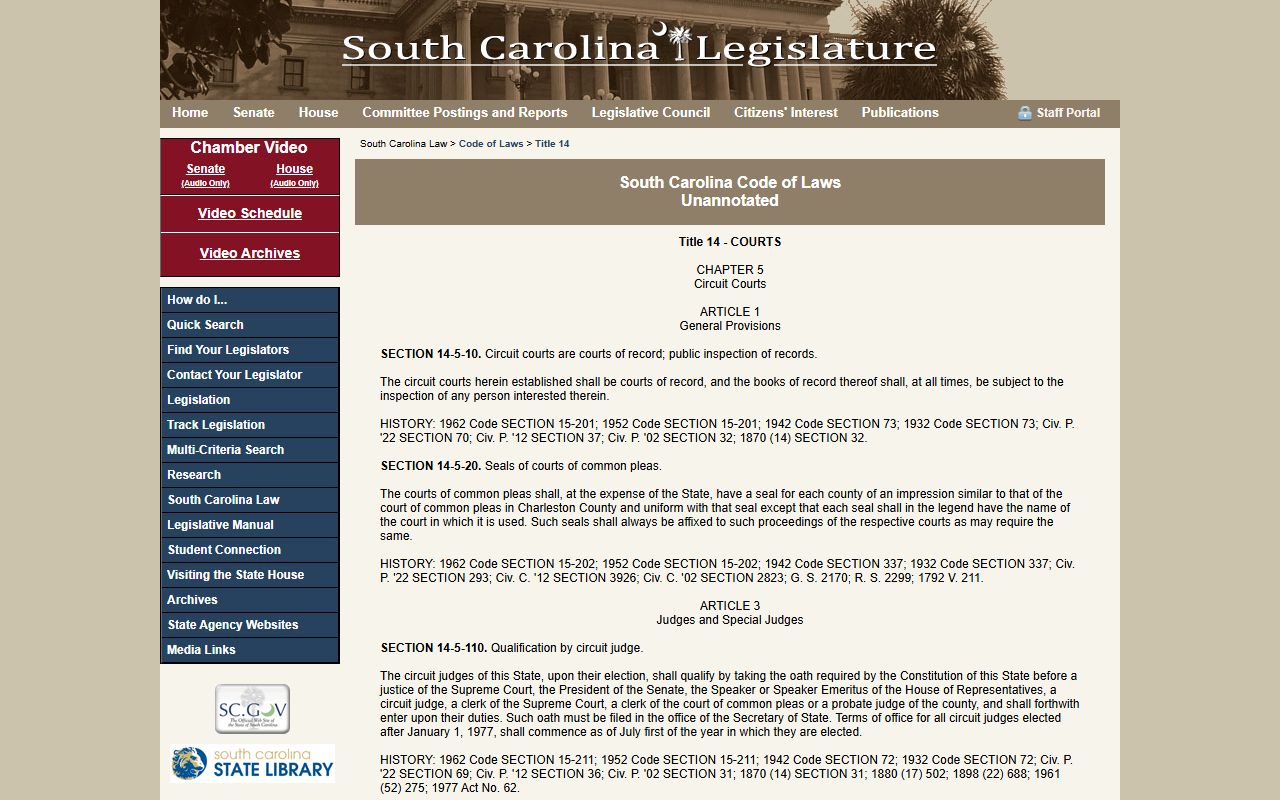 Abbeville County arrest records and court charges Circuit Court statutes