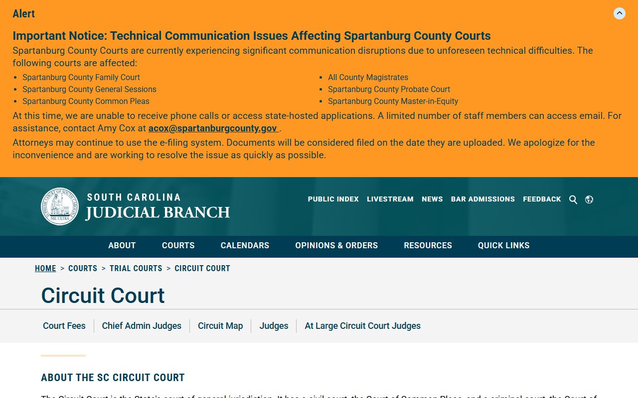 Abbeville County Circuit Court South Carolina Circuit Court overview
