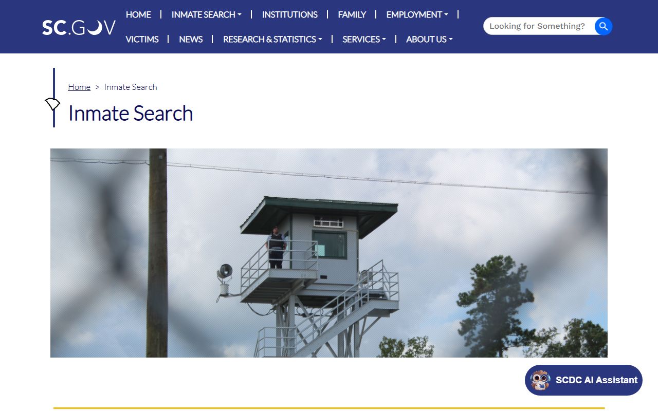 Abbeville County inmate search SCDC disclaimer and custody limits