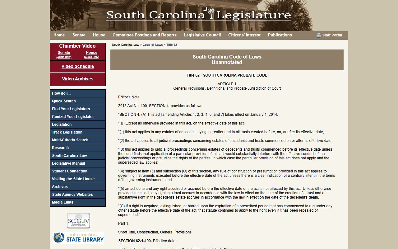 Abbeville County marriage records probate code reference